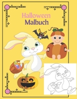 Halloween Malbuch: Für Kinder von 2 bis 8 Jahren und Kleinkinder - Farbgeister, Kürbisse, Fledermäuse, Vogelscheuchen und Vampire - Gruseliges Malbuch ... Halloween-Bücher für Kinder B08LR4246W Book Cover