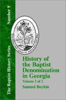History of the Baptist Denomination in Georgia - Vol. 2 1579789145 Book Cover