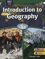 Holt Social Studies: Introduction to Geography 0030436044 Book Cover