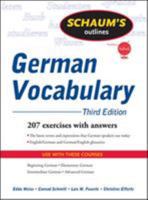 Schaum's Outlines of German Vocabulary 0070711178 Book Cover