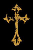 Christian Cross Notebook: 120 Pages Size: 6x9 in, DIN A5 with dot grid pages. Perfect gift for Christians and religious people 1074018508 Book Cover