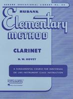 Rubank Elementary Method - Clarinet 1423444787 Book Cover