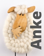 Anke: Checkered Notebook with Name for Girls and Women, XL 8.5x 11, 120 Pages, Paperback. 165471772X Book Cover