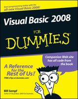 Visual Basic 2008 For Dummies (For Dummies (Computer/Tech)) 0470182385 Book Cover