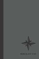 hiking black star: small lined Hiking Notebook / Travel Journal to write in (6'' x 9'') 120 pages 1690958677 Book Cover