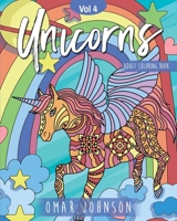 Unicorns Adult Coloring Book Vol 4 1710161272 Book Cover