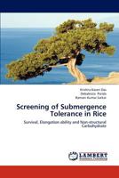 Screening of Submergence Tolerance in Rice 3659300128 Book Cover