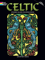 Celtic Stained Glass Coloring Book (Dover Coloring Book) 048627456X Book Cover