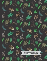 Snakes Sketchbook: Snake Gifts: Blank Drawing Paper Sketch Book: Large Notebook for Doodling or Sketching 8.5 x 11 1706368755 Book Cover