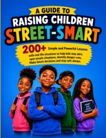 A Guide To Raising Children Street-Smart: 200+ Simple and Powerful Lessons With Real Life Situations To Help Kids Stay Alert, Spot Unsafe Situations, ... Make Smart Decisions and Stay Safe Always B0HG5NQF9L Book Cover