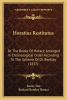 Horatius Restitutus; 1270926071 Book Cover