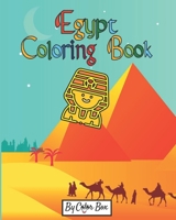 Egypt Coloring Book: Gods of Ancient Egypt, Fun Ancient History Activity Coloring Book For Kids And Adult 1081750235 Book Cover