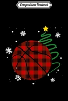 Composition Notebook: Red Plaid Basketball Buffalo Player Sport Pajama Christmas Journal/Notebook Blank Lined Ruled 6x9 100 Pages 1708589570 Book Cover