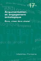 Argumentation Et Engagement Ontologique 1848901275 Book Cover