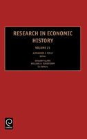 Research in Economic History 0762309938 Book Cover