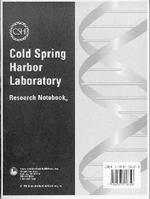 Cold Spring Harbor Laboratory Research Notebook 0763701653 Book Cover