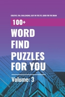 WORD FIND PUZZLE BOOK: SEARCH WORD PUZZLE BOOK (VOL) 1676016066 Book Cover