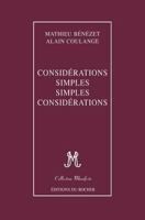 Considérations simples, simples considérations 2268024571 Book Cover