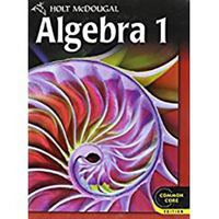 Holt McDougal Algebra 1: Student Edition 2012 0547647034 Book Cover