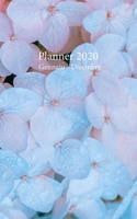 Planner 2020 Gennaio - Dicembre: Agenda mensile e settimanale A partire dal 1 gennaio al 31 dicembre 2020, copre i calendari per il 2019, 2020, 2021, ... Geranio Blu Viola) (Italian Edition) 1674533500 Book Cover