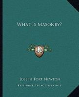What Is Masonry? 1425336892 Book Cover