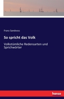 So Spricht Das Volk 3743653028 Book Cover
