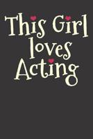 Notebook: Theater Drama Acting Actress Gift College Ruled 6x9 120 Pages 1081740612 Book Cover