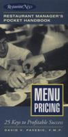 Menu Pricing: Restaurant Manager's Pocket Handbook Series (Restaurant Manager's Pocket Handbook) 0867307528 Book Cover