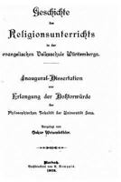 Geschichte Des Religionsunterrichts in Der Evangelischen Volksschule 152322570X Book Cover