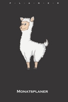 Lama Monatsplaner: Monatsübersicht (Termine, Ziele, Notizen, Wochenplan) für Lama und Alpaka Liebhaber und Freunde (German Edition) 1659637023 Book Cover