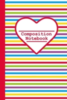 Composition Notebook: Multi Bright Zig Zag Print, 100 Pages, 6x9 inch, college ruled. 1086979346 Book Cover