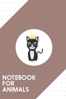 Notebook for Animals: Dotted Journal with Cat with Crown   Design - Cool Gift for a friend or family who loves kitty presents! | 6x9" | 180 White ... Brainstorming, Journaling or as a Diary 1693241196 Book Cover