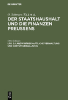 Landwirthschaftliche Verwaltung Und Gest�tsverwaltung 3111313255 Book Cover