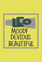 Leo Moody, Devious, Beautiful Zodiac Horoscope lined blank notebook: Great gift for family, friends, colleagues, girlfriend, boyfriend, drama queen and zodiac lovers 1676719245 Book Cover