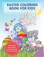 Easter Coloring Book For Kids: Collection Of Simple Print Image Coloring Pages. Gift For Boys And Girls. B0915MRLV9 Book Cover