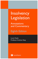 Insolvency Legislation:: Annotations and Commentary 178473442X Book Cover