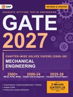 GATE 2027 Mechanical Engineering Chapter-wise Previous Year Solved Papers (2000-2026) 27 Years PYQ with Detailed Solutions MCQs, NTQs & MSQs GATE ME Chapterwise Question Bank 9369142614 Book Cover
