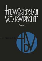 Handworterbuch Der Volkswirtschaft 3663000753 Book Cover