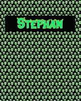 120 Page Handwriting Practice Book with Green Alien Cover Stephan: Primary Grades Handwriting Book 1097513491 Book Cover