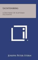 Lichtenberg: A Doctrine of Scattered Occasions 1258579936 Book Cover