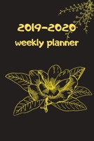 2019-2020 Weekly Planner: October 2019-December 2020 Weekly and Monthly Planner,for kids, teacher, student, women , girls ,men , boys ,special day ... , 100 pages ,yellow, golden floral and nature B07Y4K7CHP Book Cover