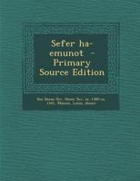 Sefer ha-emunot 1021485780 Book Cover