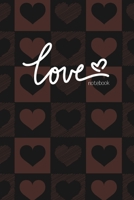 Love Notebook, Blank Write-in Journal, Dotted Lines, Wide Ruled, Medium (A5) 6 x 9 In (Black) 1714382621 Book Cover