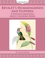 Bevalet's Hummingbirds and Flowers: A Vintage Grayscale Adult Coloring Book 1979972214 Book Cover