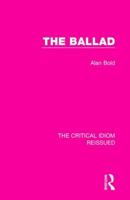 The Ballad (Critical Idiom) 1138229369 Book Cover