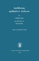 Ausfuhrung Qualitativer Analysen 3662404966 Book Cover