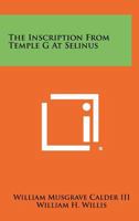 The Inscription from Temple G at Selinus 1258286882 Book Cover