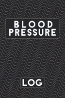 Blood Pressure Log: Daily Blood Pressure Record Book - 4 Times a Day - 70 Weeks of Health Monitoring - Gold Waves Pattern Cover 1688733051 Book Cover