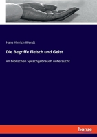 Die Begriffe Fleisch Und Geist Im Biblischen Sprachgebrauch B0BM6HJ3QB Book Cover