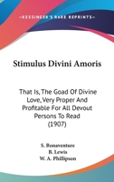 Stimulus Divini Amoris... 101812957X Book Cover